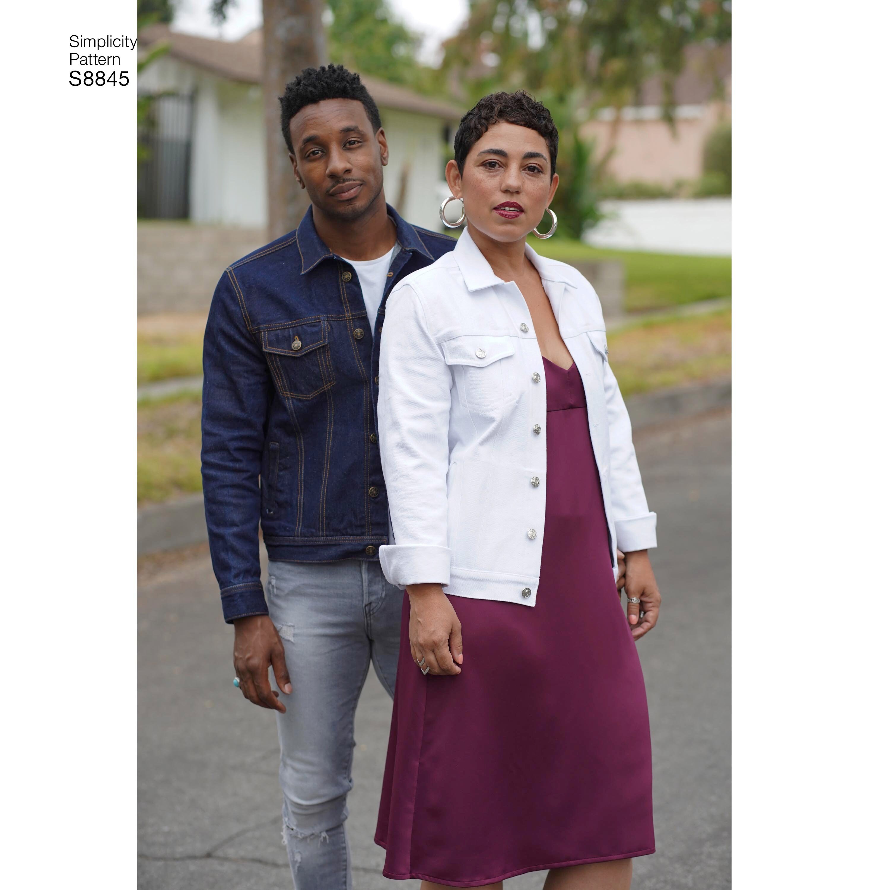 Mimi G Misses, Men's and Teens Jean Jacket Simplicity Sewing