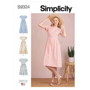 Misses' Dresses Simplicity Sewing Pattern S9324