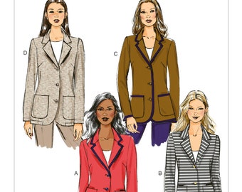 Misses'/Misses' Petite Classic Notched Collar Blazer Butterick Sewing Pattern B5926