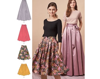 Misses' Pleated Skirts Simplicity Sewing Pattern S8743