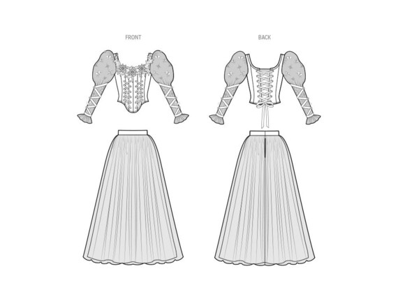 Misses' Ball Gown Costume by Raine Emery Simplicity Sewing