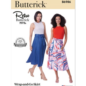 Misses&#39; Skirt Butterick Sewing Pattern B6986 Uncut, FF
