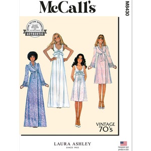 Misses Robe and Nightgown McCall&#39;s Sewing Pattern M8430 Uncut, FF