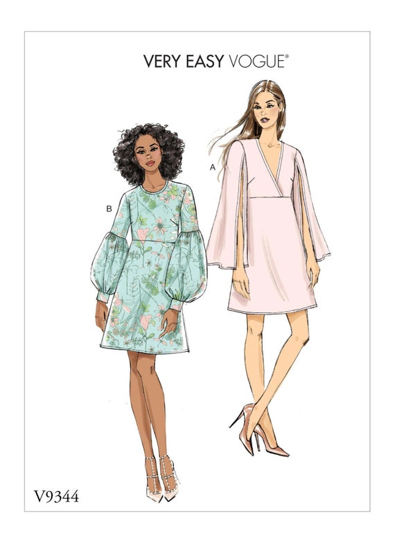 Misses' Dress Vogue Sewing Pattern V9344 Uncut, FF - Etsy