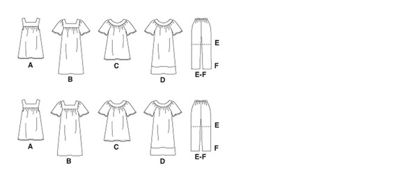 Robes Lot de 1 McCalls Patterns M5640 Patron de Chemisiers Blanc Shorts et Capri Pantalons 