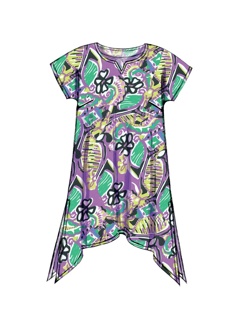 High low dolman double layer tunic main image 0
