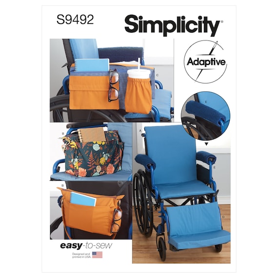 Wheelchair Accessories Simplicity Sewing Pattern S9492 Uncut