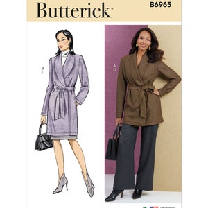 Misses Jacket, Skirt and Pants Butterick Sewing Pattern B6965 Uncut, FF