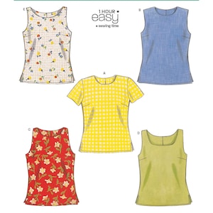 Misses&#39; Tops New Look Sewing Pattern N6483 Uncut, FF