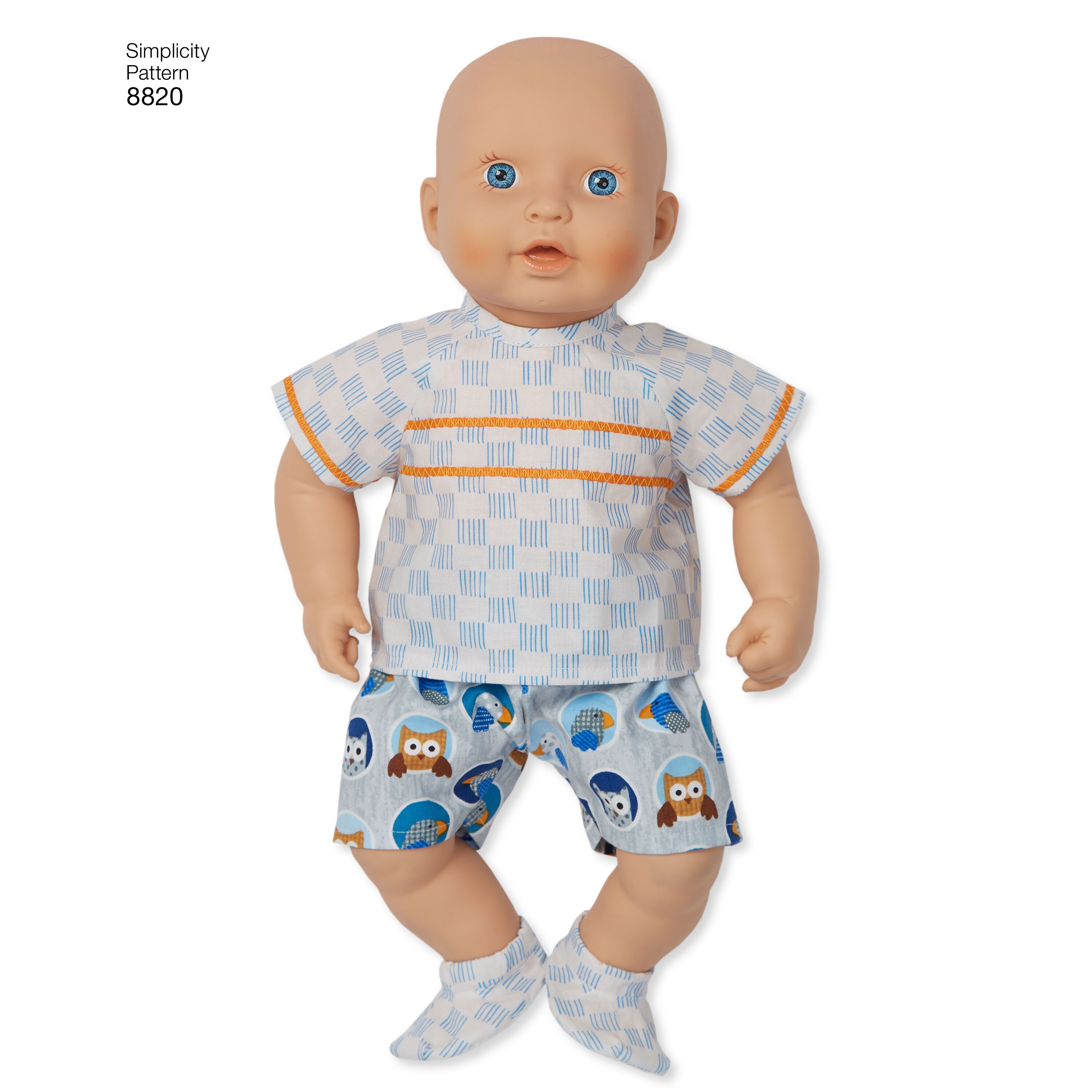 15" Baby Doll Clothes & Accessories Simplicity Sewing Pattern 8820 ...