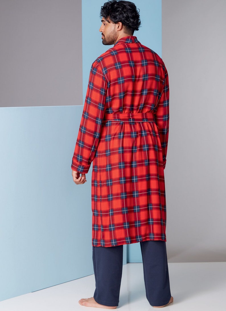 Men's Robe and Belt Vogue Sewing Pattern V1855 Etsy
