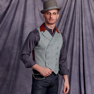Men's Steampunk Corset Vests Simplicity Sewing Pattern - Etsy