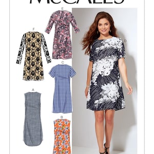 Misses/Women&#39;s Fitted, Sheath Dresses McCall&#39;s Sewing Pattern M7533 Uncut, FF