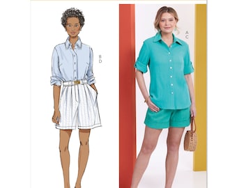Misses' Shirts and Shorts Butterick Sewing Pattern B6946