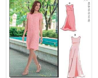 Misses Tent Dress In 2 Lengths McCall's Sewing Pattern M8053 Uncut, FF