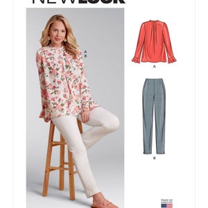 Misses&#39; Top and Pants New Look Sewing Pattern N6712 Uncut, FF