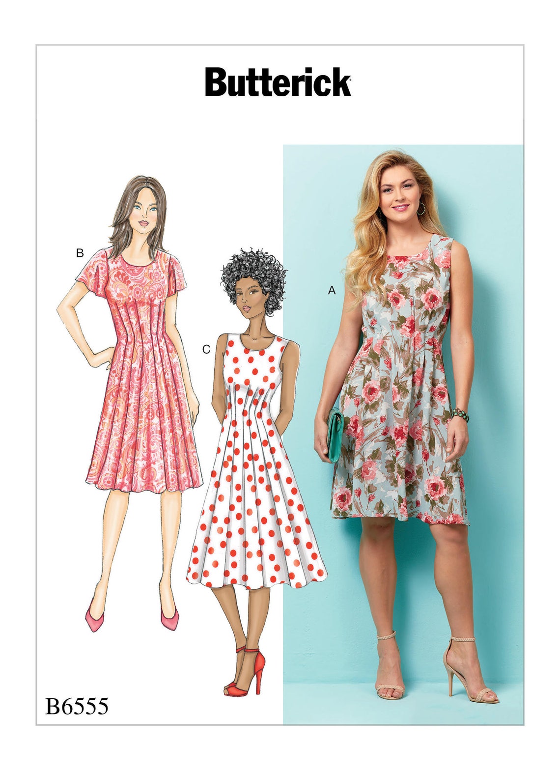 Misses' Dress Butterick Sewing Pattern B6555 - Etsy