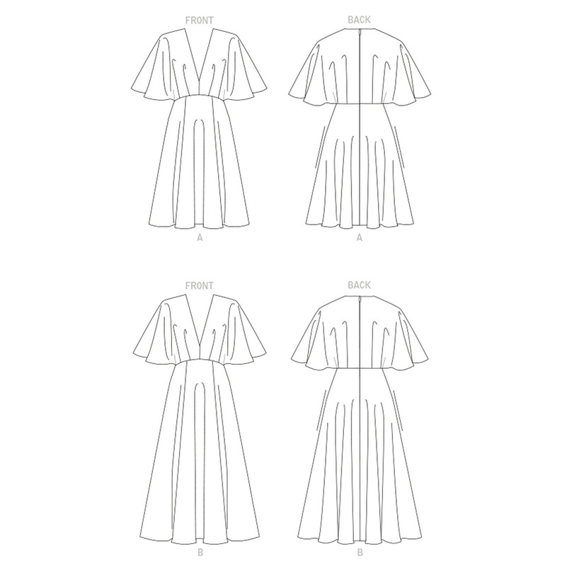 Misses' Dresses Vogue Sewing Pattern V1801 Etsy