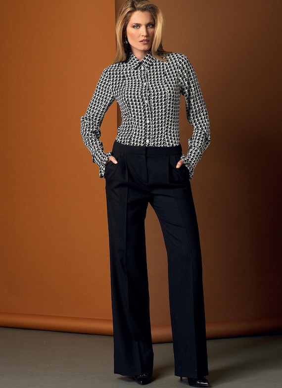 Misses' Button-down Princess Seam Blouses Vogue Sewing