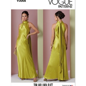 Misses&#39; Dress by Tom & Linda Platt Inc Vogue Sewing Pattern V2008 Uncut, FF