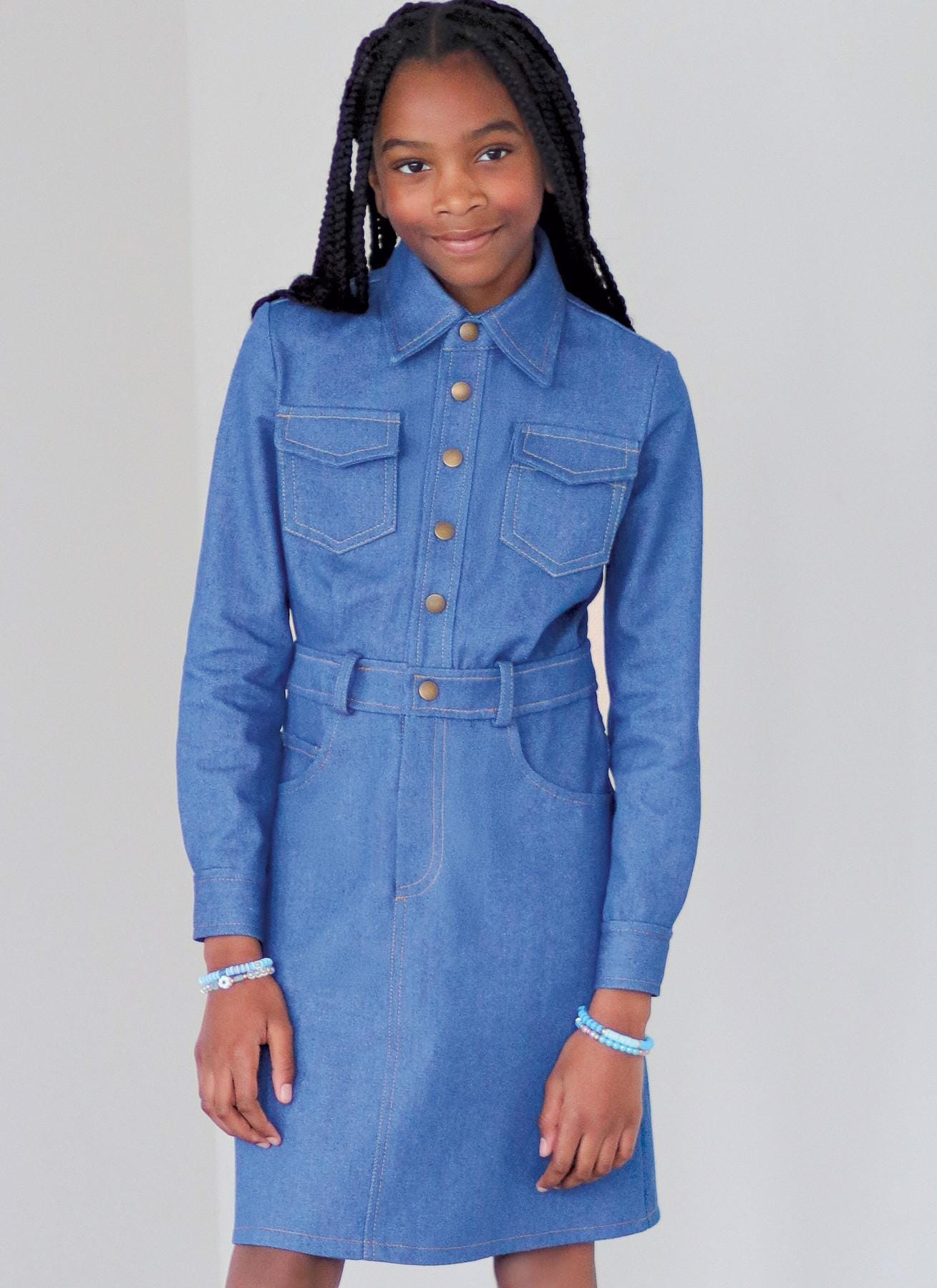 Girl's and Misses' Denim Dress by Brittany J. Jones Know Me Sewing