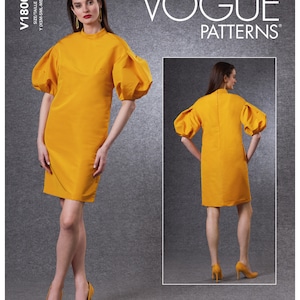 Misses Dress Vogue Sewing Pattern V1800 Uncut, FF