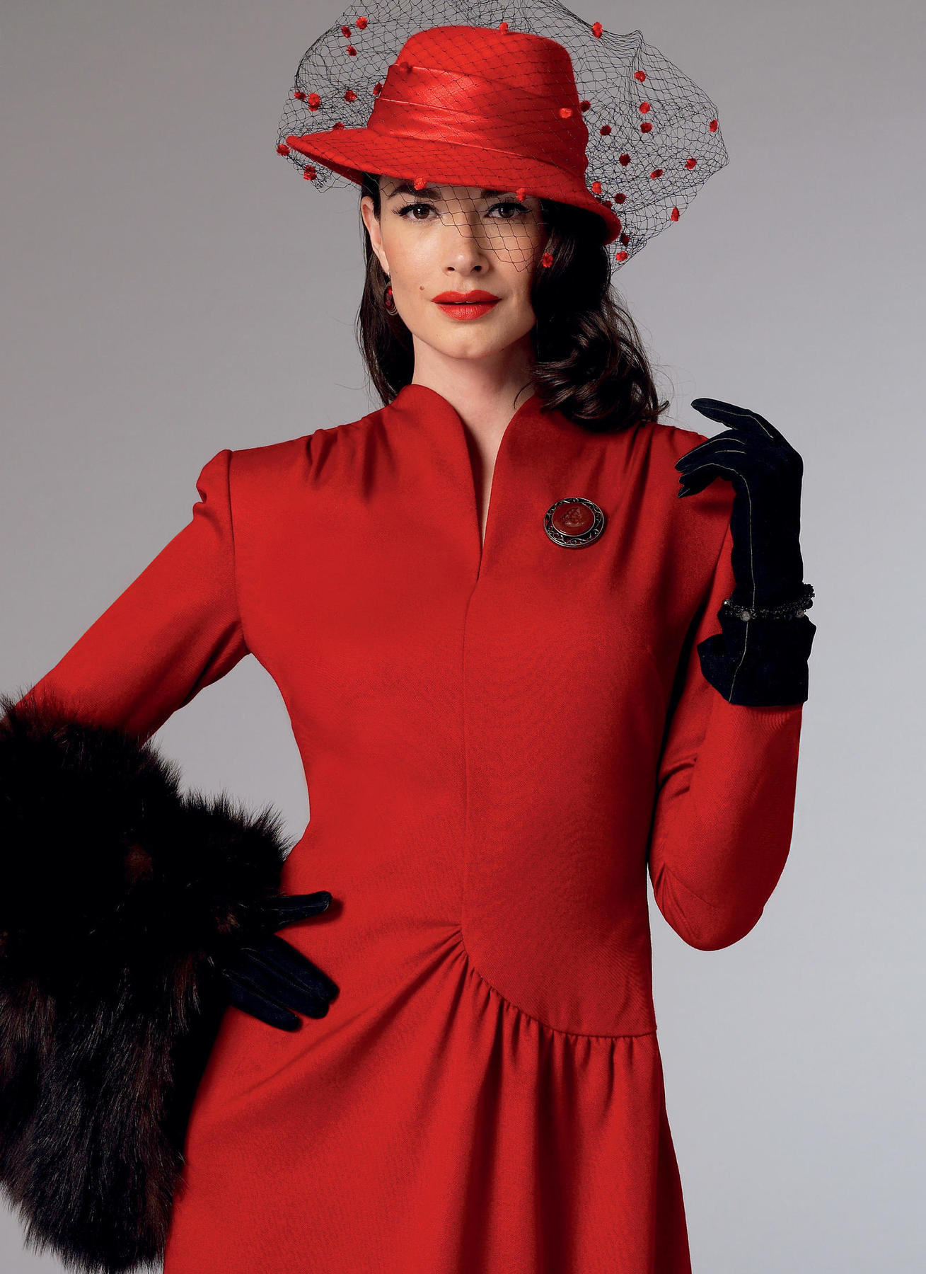 Misses' Swanneck or Shawl Collar Dresses With Etsy