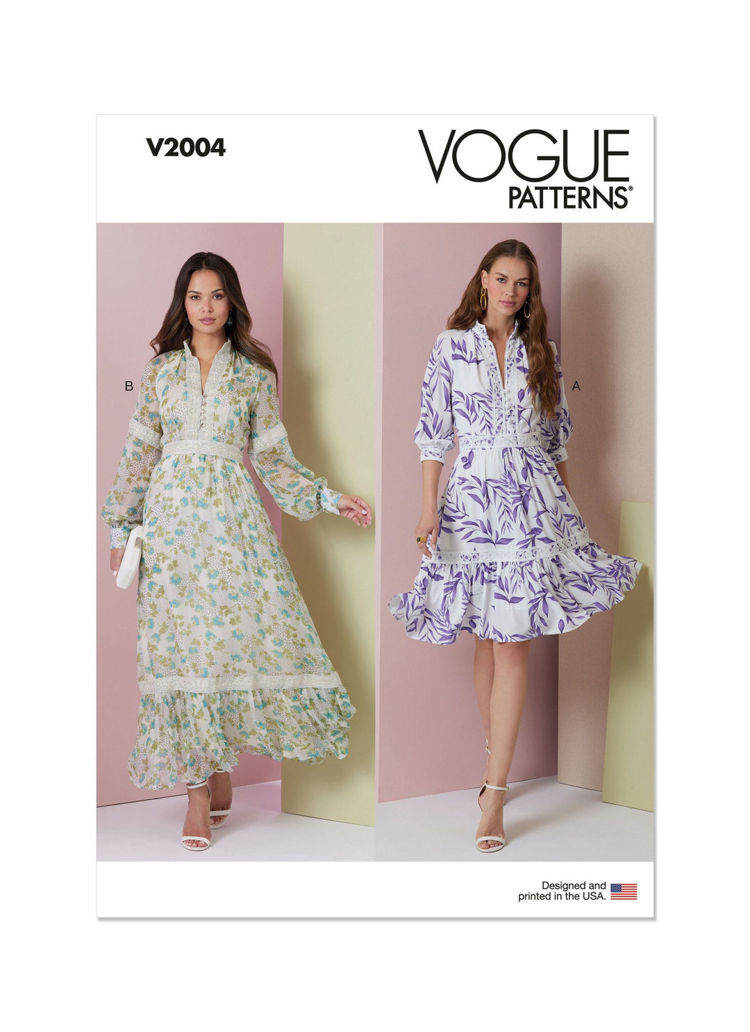 My Favorite Patterns for Dressing　アンティーク Vogue Patterns V2005 Misses' Dress in Two Lengths with