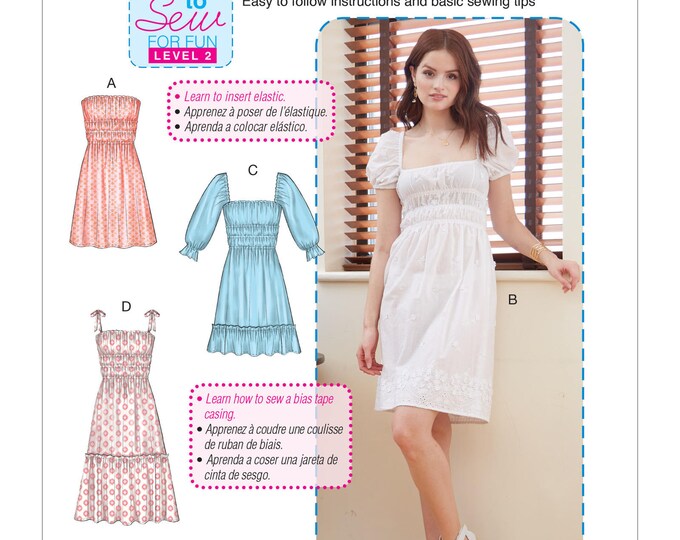 McCall's Sewing Pattern M8214 Misses' Dresses & Mask