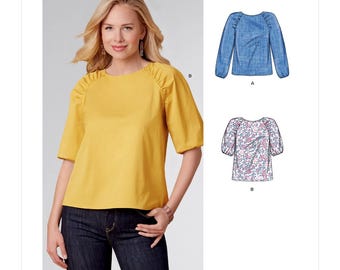 Misses' Tops New Look Sewing Pattern N6708 Uncut, FF Size (6-18)