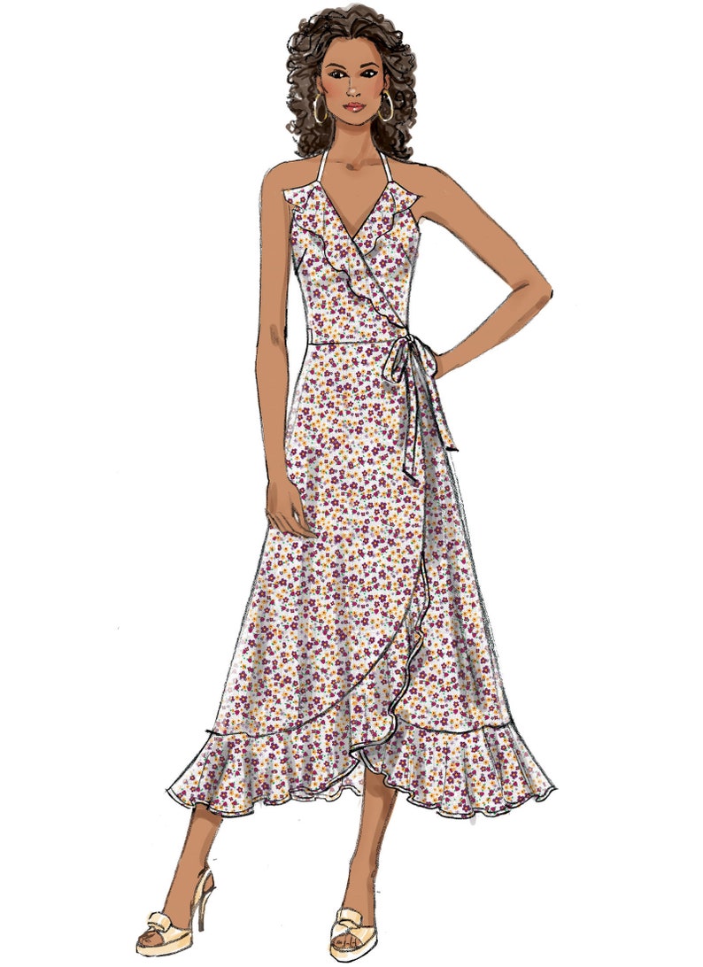 Misses Wrap Dresses Butterick Sewing Pattern B6554 image 7