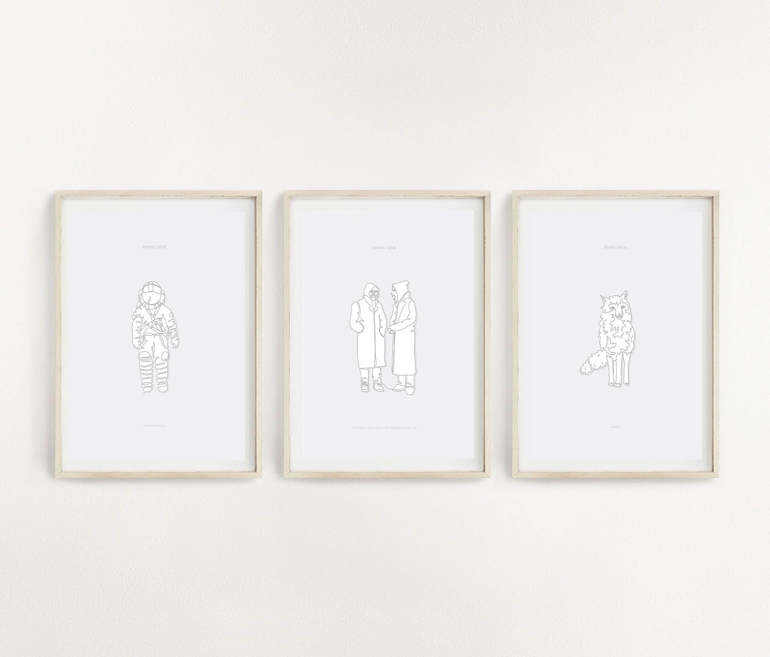 11x17 Brand New Band Poster Set Featuring Their Albums Etsy