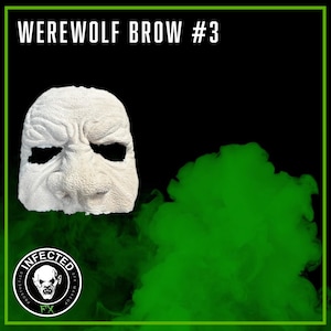 Werewolf Brow 3  Foam Latex Prosthetic (UNPAINTED)