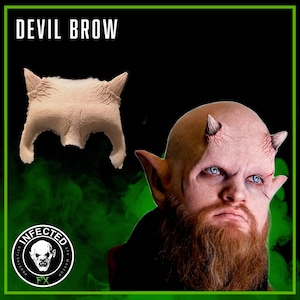 Devil Brow - Foam Latex Prosthetic (UNPAINTED)