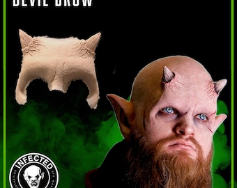 Devil Brow - Foam Latex Prosthetic (UNPAINTED)