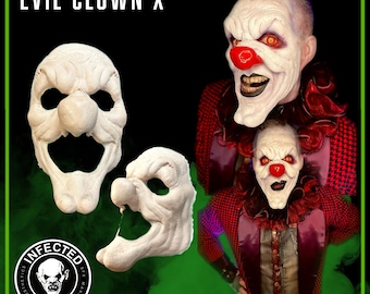 Evil Clown X - Foam Latex Prosthetic (UNPAINTED)