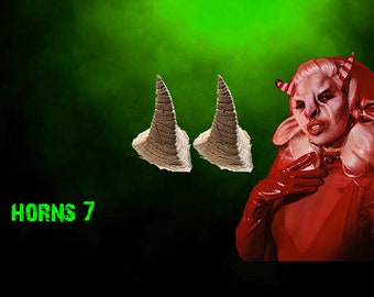 Horns #7 - Foam Latex Prosthetic (UNPAINTED)