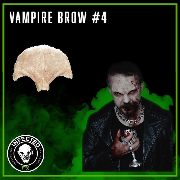 Vampire Brow #4 -Foam Latex Prosthetic (UNPAINTED)