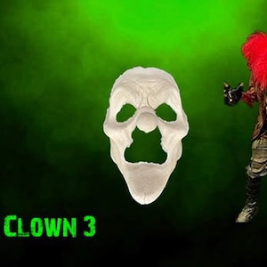 Payaso malvado n.º 3 - Prótesis de espuma de látex (sin pintar)