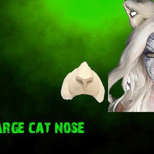 Large Cat Nose - Foam Latex Prosthetic (UNPAINTED)