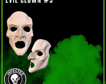 Evil Clown #9 -  Foam Latex Prosthetic (UNPAINTED)