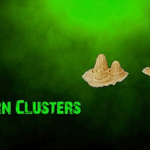 Horns Clusters - Foam Latex Prosthetic (UNPAINTED)