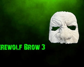 Werewolf Brow 3  Foam Latex Prosthetic (UNPAINTED)
