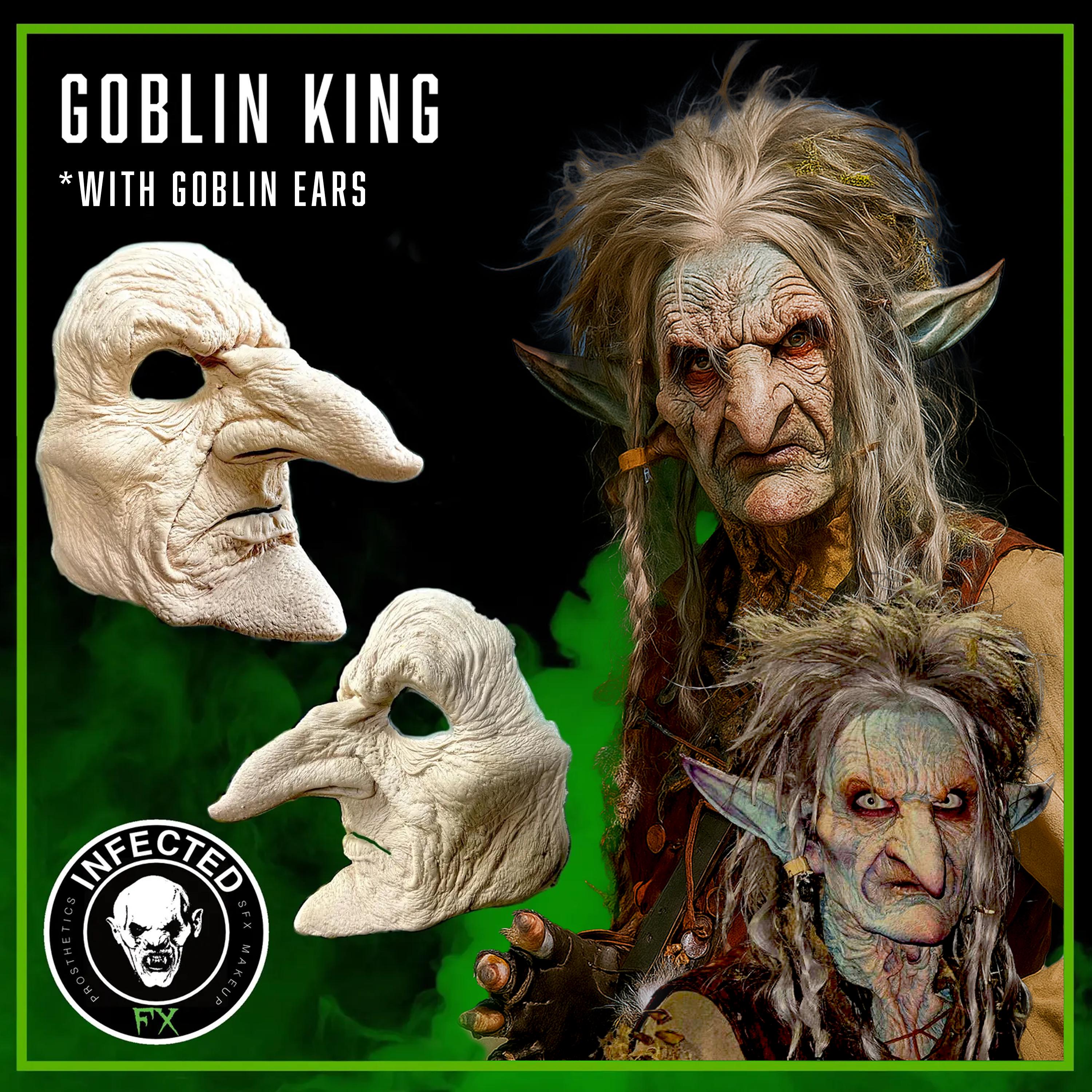 Goblin King - Foam Latex Prosthetic (UNPAINTED) - Etsy