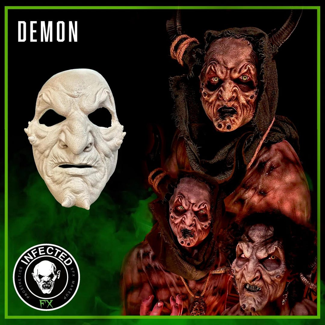 Demon - Foam Latex Prosthetic (UNPAINTED) - Etsy