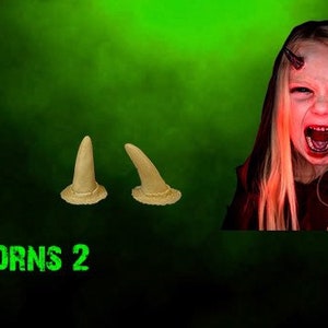 Horns #2 - Foam Latex Prosthetic (UNPAINTED)
