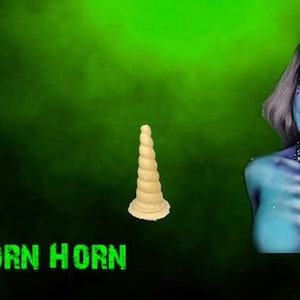 Unicorn Horn - Foam Latex Prosthetic (UNPAINTED)