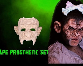 Ape Prosthetics Set - Foam Latex Prosthetic (UNPAINTED)