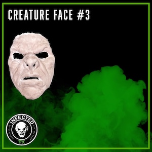 Creature Face #3 - Foam Latex Prosthetic (UNPAINTED)