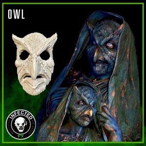 Owl - Foam Latex Prosthetic (UNPAINTED)